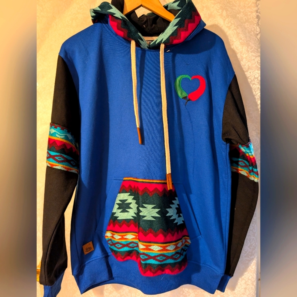 Blue Footed Design Vibrant‎ Hoodie